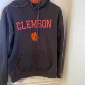 Clemson Tigers Charcoal Hoodie Size XL